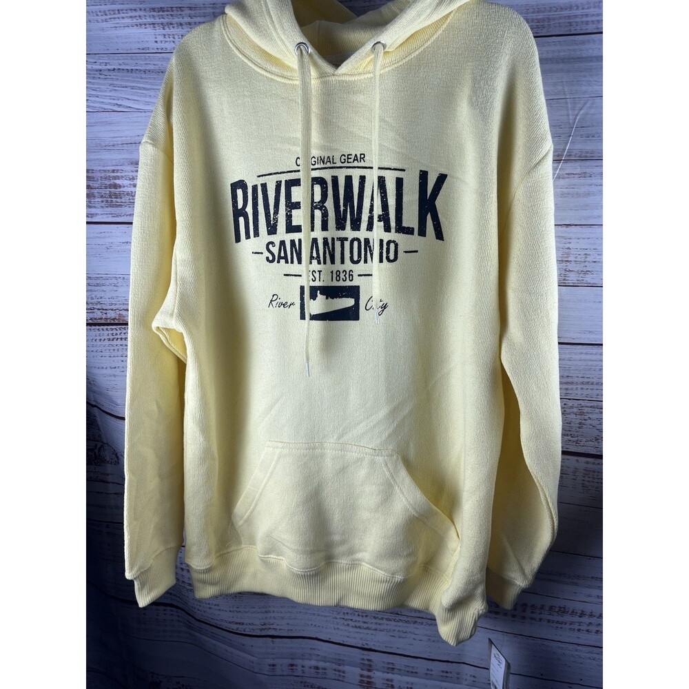 Pacific Hoodie Sweater L VTG 90s San Antonio  River Walk Crewneck  Adult